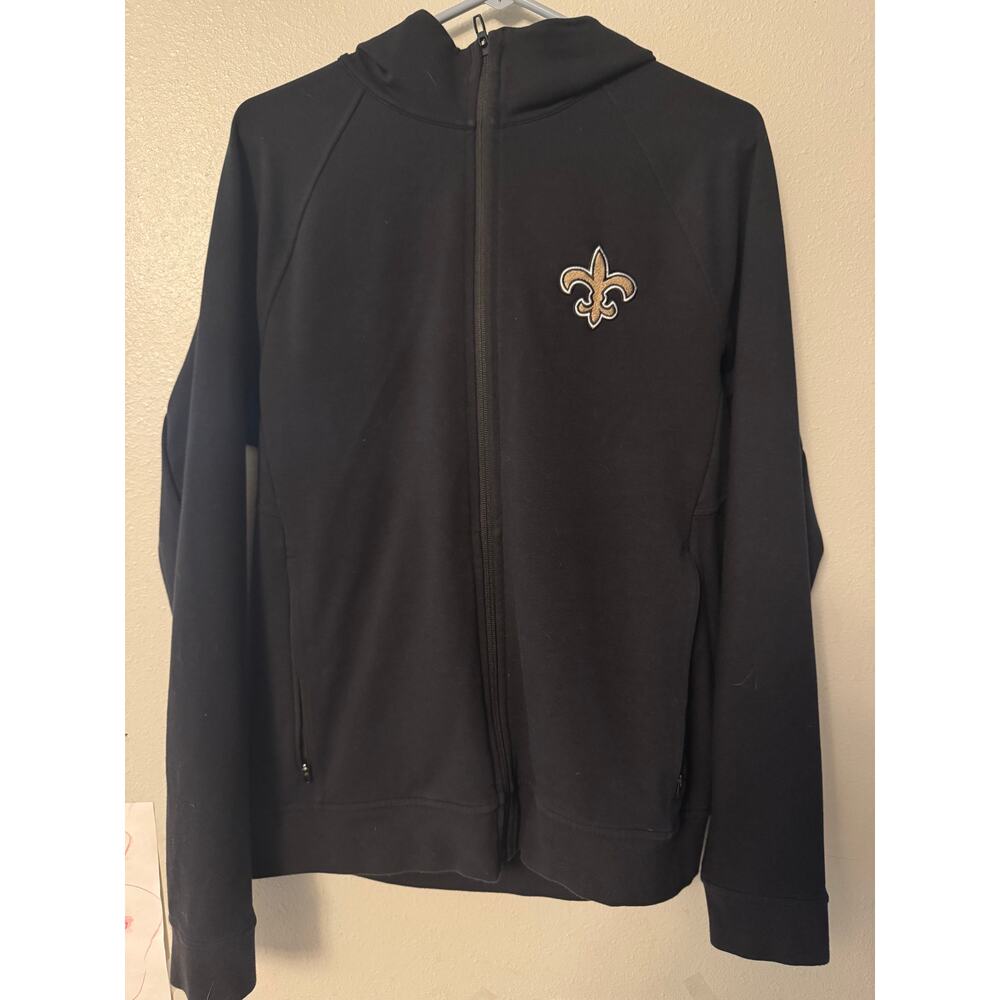 Lululemon men's black hooded sweatshirt New Orleans Saint size medium